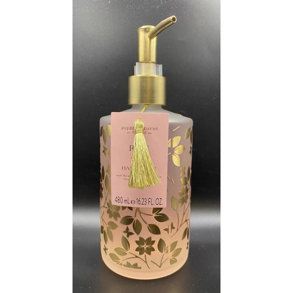 Asquith & Somerset England Rose Oud Hand Wash 16.23 fl oz Glass Bottle New